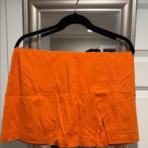 H&M Orange Mini Skirt